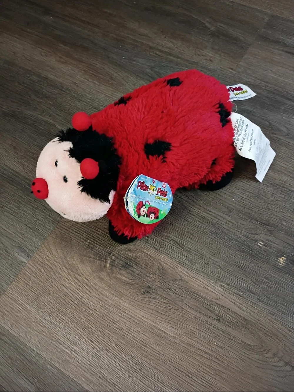 Pillow Pets Ladybug Plush Pillow - Red & Black